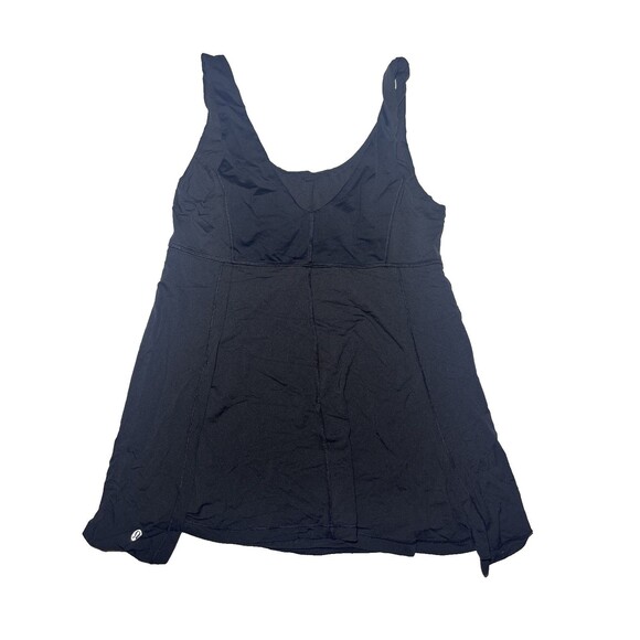 Lululemon Tank Top Womens Black Hustle & Bustle Tennis Style Size 8 - Picture 1 of 6